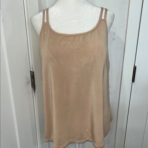 Amoena  Modal Spandex Women's Tan Sleeveless valletta top.
